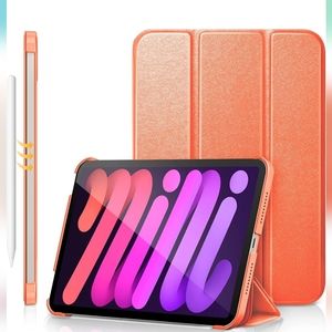 iPad Mini 6 Case 2021, Premium Silk Pattern Slim Trifold Stand Cover